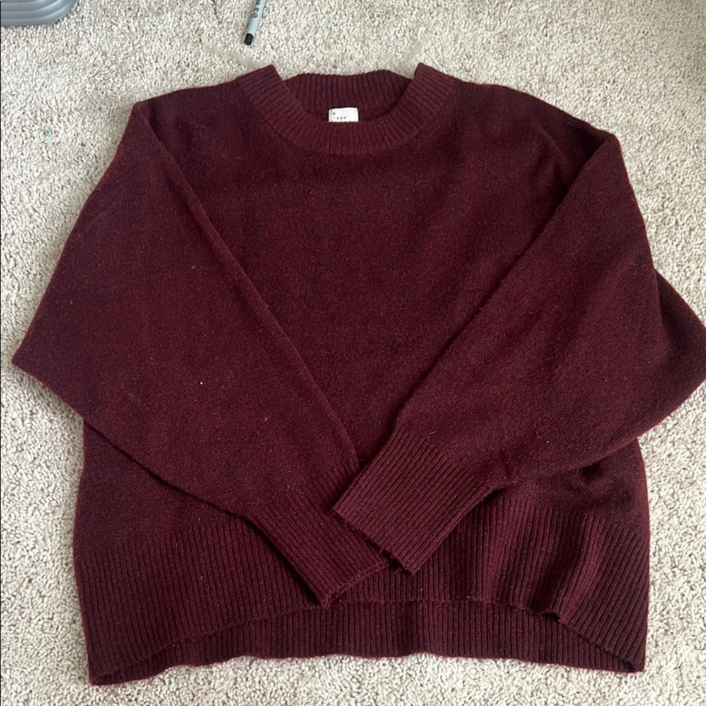 a new day Red Crewneck Sweater